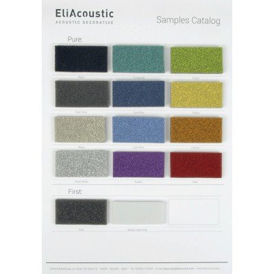 Muestrario de colores Pure de EliAcoustic