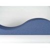 Detalle de ondas de los paneles acusticos EliAcoustic Surf Pure Dark Blue