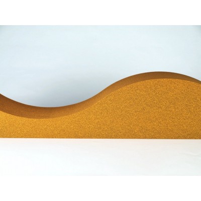 Panel con forma de ola fonoabsorbente EliAcoustic Surf Pure Orange