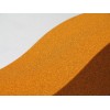 Detalle de los paneles de espuma acustica fonoabsorbente EliAcoustic Surf Pure Orange