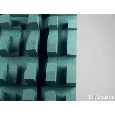 Difusor acustico y sonido de color Turquesa para mejorar la acustica. Eliacoustic Fussor 3D Pure Turquoise