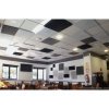 Placas insonorizantes para reducir ruido en el interior de un restaurante. Instalar falso techo con placas acusticas.